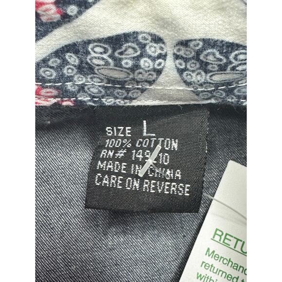 Rock Roll 'N' Soul Men's Long Sleeve Blue Button Up Shirt - Size L - Picture 4 of 4